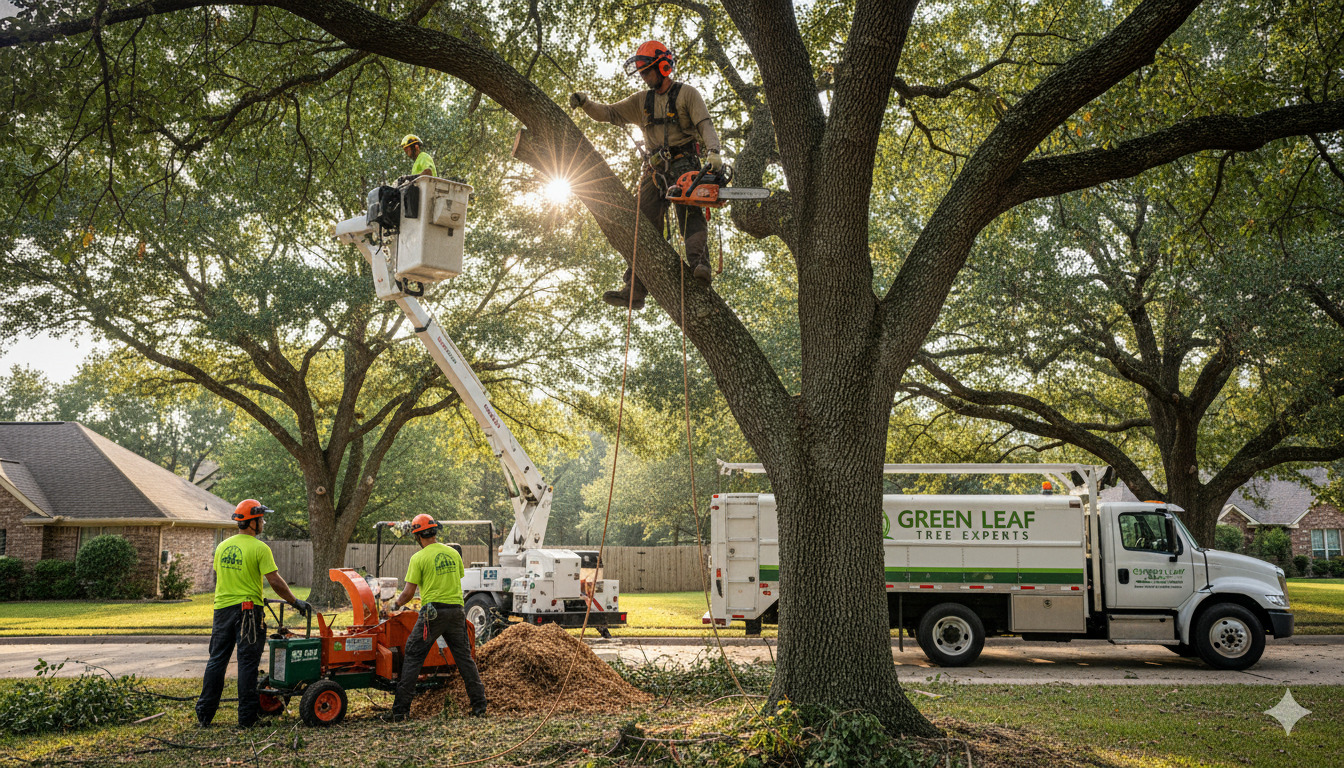 Professionele boomverzorging in actie